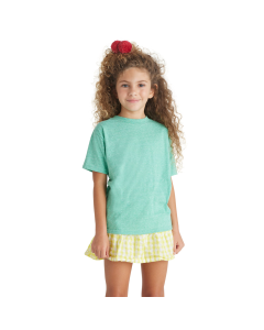 14300-Delta Ring-Spun Juvenile 4.3 oz Snow Heather Tee