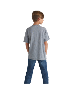 14900-Delta Ring-Spun Youth Retail Fit Snow Heather Tee